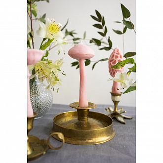 Изображение товара Свеча ароматическая Гриб Подберезовик, 15,5 см, светло-розовая