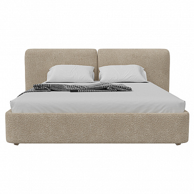 Кровать двуспальная Hub Soft, 200х200 см, молочный, анонс элемента