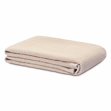 Полотенце банное из умягченной вафли кремового цвета из коллекции Essential, 70x140 см, анонс элемента