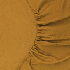 Изображение товара Простыня на резинке изо льна и хлопка цвета карри из коллекции Essential, 160х200х30 см