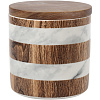 Изображение товара Банка для сыпучих продуктов Wood&Marble, 700 мл, Ø12х11,5 см