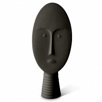 Фигура декоративная Maschera, 15х8х34 см, темно-серая