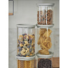 Изображение товара Банка для хранения квадратная Vacuum Glass, 1 л, светло-серая