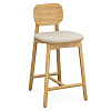 Изображение товара Стул полубарный Saga, рогожка, бежевый
