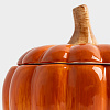 Изображение товара Кружка с крышкой Тыква, Anna Lafarg, Bright pumpkin, 12 см, оранжевая/зеленая, 450 мл