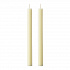 Набор из двух свечей молочно-белого цвета из коллекции Edge, 24,5 см