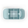 Изображение товара Органайзер для зубных щеток EasyStore™, 13х9,5х17,5 см, бело-голубой