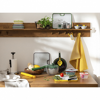 картинка Контейнер для переноски и хранения силиконовый прямоугольный складной Silikobox, 1,2 л, зеленый от магазина Одежда+