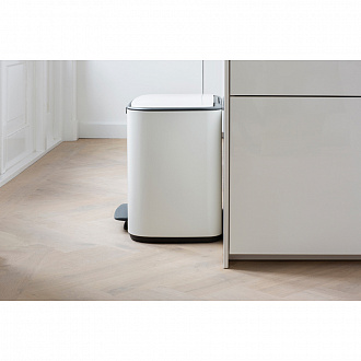 Изображение товара Бак для мусора Brabantia, Bo, 11+23 л, белый