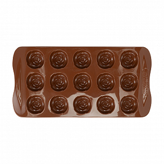 Изображение товара Форма силиконовая для приготовления конфет Rose, 11x21 см