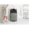 Изображение товара Бак для мусора Brabantia, Bo, Pedal Bin, 60 л, минерально-серый