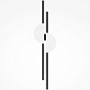Изображение товара Светильник настенный левосторонний Modern, Skyline, 19,2х6х79 см, черный/белый