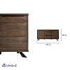 Изображение товара Комод Unique Furniture, Arno, 3 секции, 169,8х45х85 см