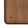 Изображение товара Доска разделочная двусторонняя из пшеничного волокна и черного дерева Arlett, 44,5х30,5 см, сливовая