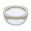 Изображение товара Набор круглых контейнеров для запекания и хранения Smart Solutions, светло-бежевый, 3 шт.