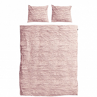 Изображение товара Комплект постельного белья Косичка, двуспальный, розовый