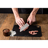 Изображение товара Нож поварской Duo, Сантоку, 18 см, черная с красным рукоятка