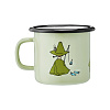 Изображение товара Кружка эмалированная Moomin Retro Снусмумрик, 250 мл, зеленая