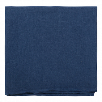 Изображение товара Скатерть из стираного льна синего цвета из коллекции Essential, 150х250 см
