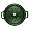 Изображение товара Кастрюля Staub, круглая, 24 см, 3,8 л, зеленая