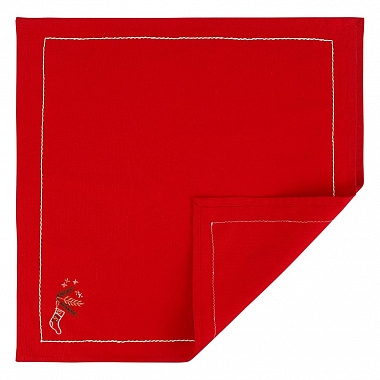 Салфетка сервировочная Winter wishes из коллекции New Year Essential, 45х45 см, анонс элемента