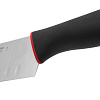 Изображение товара Нож поварской Duo, Сантоку, 18 см, черная с красным рукоятка