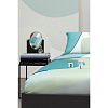 Изображение товара Комплект постельного белья полутораспальный из сатина мятного цвета с авторским принтом из коллекции Freak Fruit