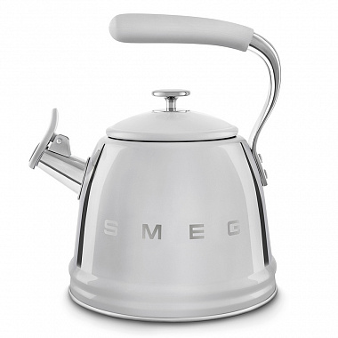 картинка Чайник со свистком Smeg, 2,3 л, хромированный от магазина Одежда+
