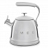 Чайник со свистком Smeg, 2,3 л, хромированный