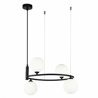 Изображение товара Светильник подвесной Modern, Ring, 4 лампы, черный