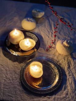 Изображение товара Набор ароматических свечей, 3 шт., белый