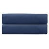 Изображение товара Простыня на резинке из премиального сатина темно-синего цвета из коллекции Essential, 180х200х30 см