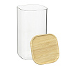 Изображение товара Банка для хранения квадратная Glass Bamboo, 1,4 л
