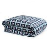 Изображение товара Комплект постельного белья полутораспальный из сатина голубого цвета с принтом Blossom time из коллекции Cuts&Pieces