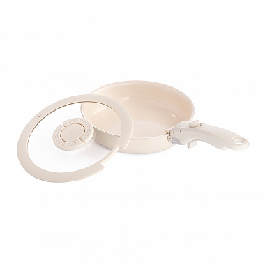 картинка Сковорода с крышкой и съемной ручкой Smart Ceramic, Ø20 см от магазина Одежда+