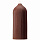 Свеча декоративная коричневого цвета из коллекции Edge, 16,5 см