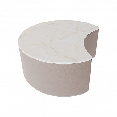 Столик Moon, ∅66 см, камень /бежевый, анонс элемента