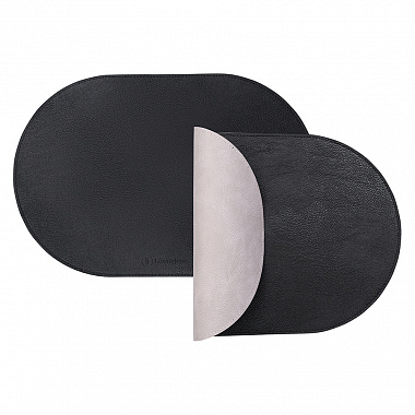 Салфетка сервировочная Pool, 30х45 см, черная/светло-серая, анонс элемента