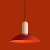 Изображение товара Светильник подвесной Modern, Lotus,  Ø35х231 см, белый/красный