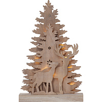 Изображение товара Декорация рождественская Fauna, 44х28 см, светлое дерево