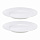 Набор из двух тарелок белого цвета из коллекции Edge, 21 см