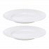 Набор из двух тарелок белого цвета из коллекции Edge, 21 см