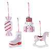 Изображение товара Набор ёлочных украшений Pink fairytale из коллекции New Year Essential, 4 шт.