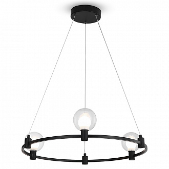 Изображение товара Светильник подвесной Loft, 3 лампы, Ø60х120 см, черный