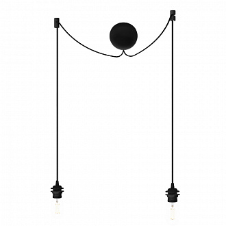 Изображение товара Чаша потолочная на 2 плафона Cannonball, черная