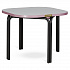 Столик кофейный Ror, 50х50 см, черный/серый/розовый