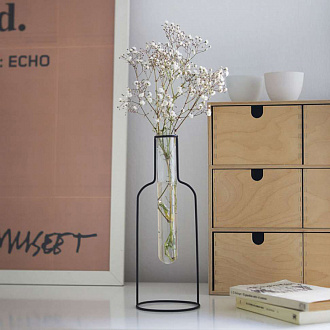 Изображение товара Ваза Bottle Silhouette, 26,5 см, черная