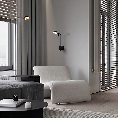 картинка Светильник настенный Modern, Piece, 28,5х70 см, черный от магазина Одежда+