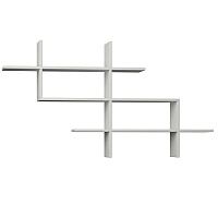 Изображение товара Полка фигурная Halic, 150х22х82 см, белая