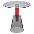 Столик кофейный Amalie, Ø50 см, серый/красный